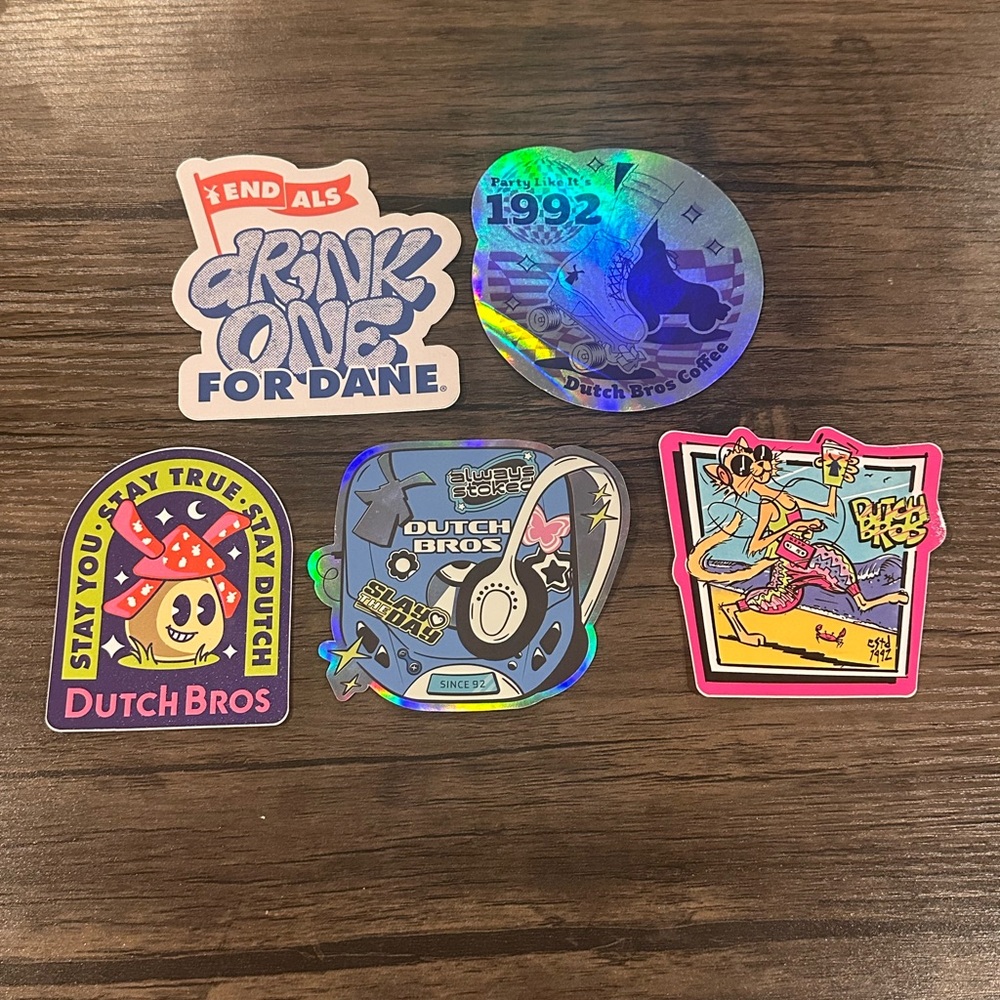 Dutch Bros Sticker Set of 5